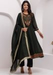 Black Embroidered Salwar Suit Set