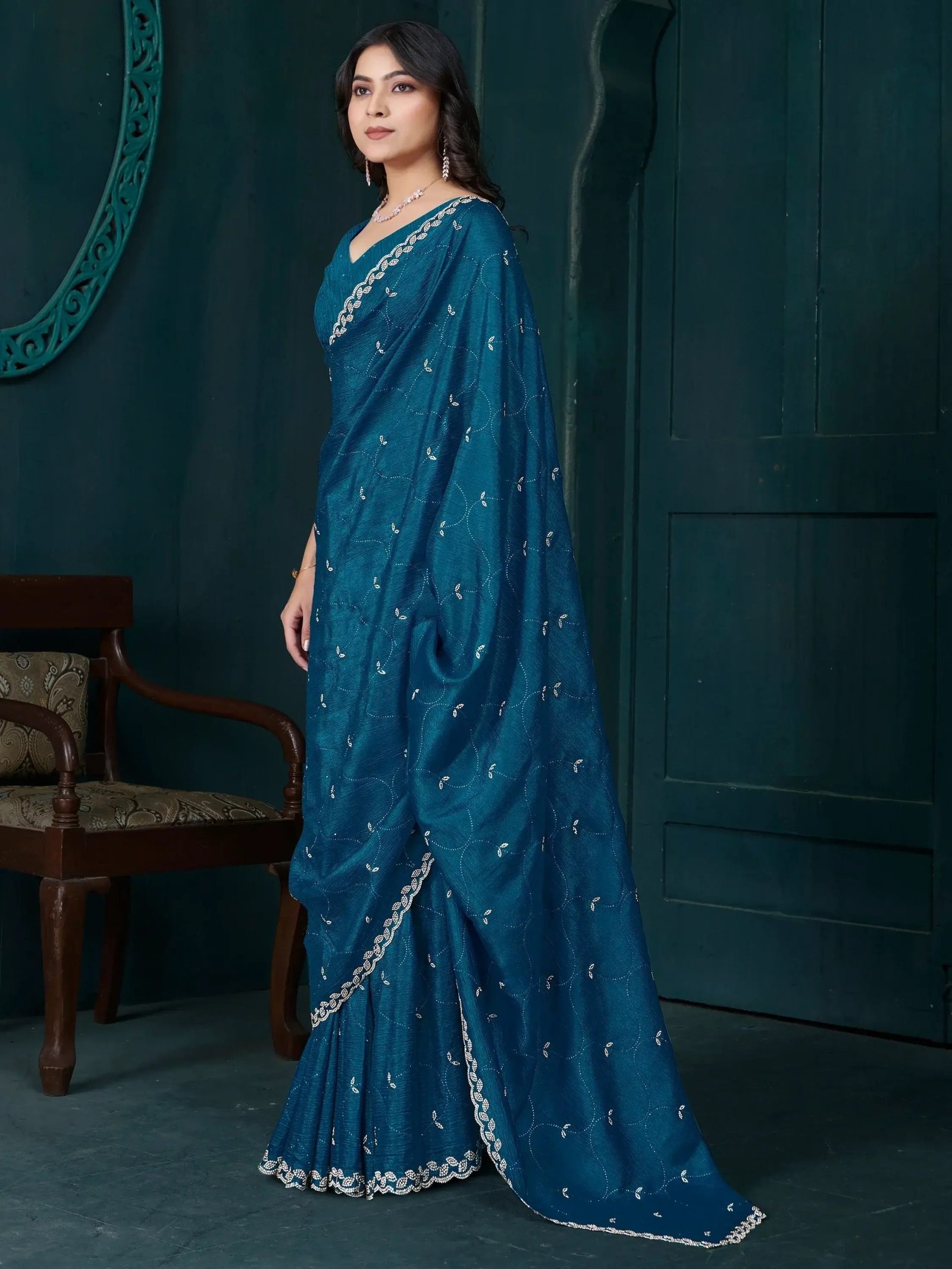 imgi_6_enchanting_teal_blue_diamond_work_crepe_saree_with_blouse_3