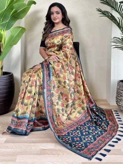 imgi_7_stunning_yellow_pichwai_printed_viscose_traditional_saree_with_blouse_4
